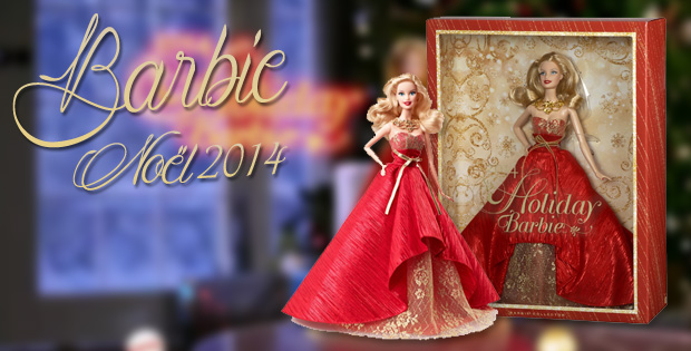 Barbie Noël 2014 en robe rouge : Une magnifique poupée collector pour faire  rêver les filles à Noël 