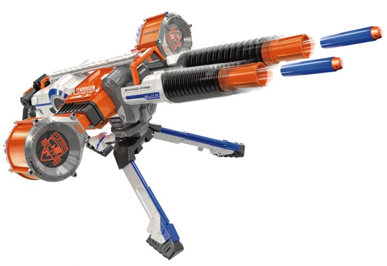 Nerf N-Strike Elite XD Rhino-Fire : Double cannon, tir automatique